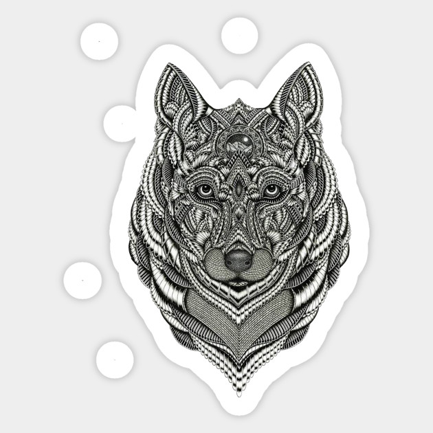 Wolf Wolf Sticker TeePublic
